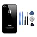 Replacement Glass Back Battery Cover & Frame For Apple iPhone 4 in Black With Pentalobe Screw Driver Supplied