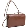 Derek Alexander Leather 34 Flap Top Zip Front Zip Organizer - Tan