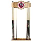 Chicago Bulls NBA Billiard Cue Rack with Mirror