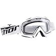 Thor MX Enemy Sand Adult MotoX Motorcycle Goggles w/ Free B&F Heart Sticker Bundle - White