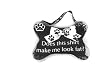 Mud Pie Dog Tee-Shirt Does this shirt make me look Fat (X-Small)