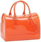 Furla Candy S Bauletto Satchel,Papaya,One Size
