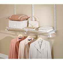 Rubbermaid 3H92 Configurations 4-Foot Expandable Clothes-Hanging Kit, White