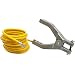 Justrite 08497 10' Long Insulated Grounding Wire With Hand Clamp And 1-4'' Terminal