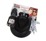 Michael Jackson Costume Accessory Kit with Wig, Hat, Glove and Glasses