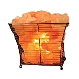 IMAGE OF Himalayan Salt Square Basket Lamp
