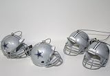 Dallas Cowboys NFL Mini Helmet Ornaments 4 Pack