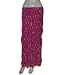 DakshCraft Long Crinkle Skirt for Women, Pink
