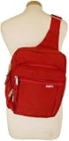 Baggallini Messenger Bag Crinkle Tomato Mango ~ A stylish messenger bagg that really delivers