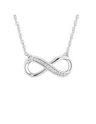 Infinity Diamond Necklace 1/10ctw