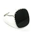 Sterling Silver Mens Large Cushion Shape Onyx Ring - Other Finger Sizes Available
