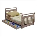 Dream On Me Sleigh Toddler Bed with Trundle in Pink