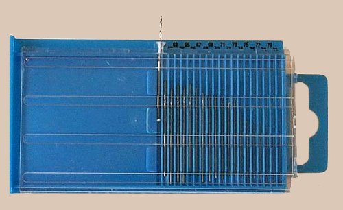 20pc MICRO-DRILL INDEX 61-80 - DREMEL compatible - METAL - WOOD - PLASTIC - HSS