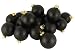 Club Pack of 48 Matte Black Glass Ball Christmas Ornaments 2"