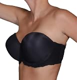 JESSICA Go2 Bra by Lipo in a Box Strapless Bra Black or Nude 32-40 C-DDD