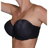 JESSICA Go2 Bra by Lipo in a Box Strapless Bra Black or Nude 32-40 C-DDD