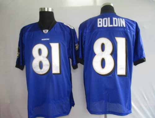 NFL Jerseys Baltimore Ravens 81# Boldin Purple Authentic Football Jersey Size 48-56 (Please Select the Size When You Order, Can Do Drop Shipping)
