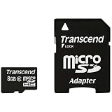 Transcend  8 GB microSDHC Class 6 Flash Memory Card TS8GUSDHC6E ~ Transcend