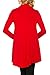 Azules Women's Basic A-line Loose Turtleneck Long Sleeve Tunic Top