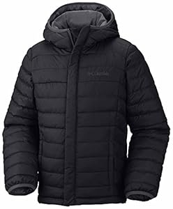 Columbia Little Boys' Powder Lite Puffer Jacket, Black, 2T