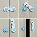 MKPLY 5 PCS Blue Adhesive Kids Baby Child Safety Cabinet Door Fridge Drawer Cupboard Locks