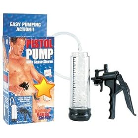 California Exotics / Swedish Erotica Pistol Pump with Senso Sleeve Erection Aid