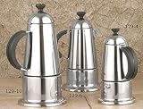 European Gift Stainless Steel Stove-Top Espresso Pot (129-10)