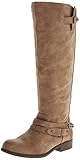 Madden Girl Women's Caanyon Equestrian Boot,Cognac,7 M US