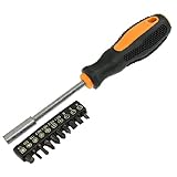 uxcell　レンチセット　ビット　ブラックとイエローのハンドル　滑り止めのハンドル