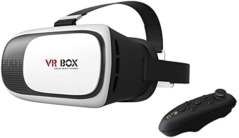 Bestseller2888 VR Box 2nd Generation Enhanced Version Virtual Augmented Reality Cardboard 3D Video Glasses Headset Compatible With a bluetooth controller 4.7-6 Inch Android