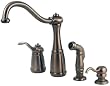 Price Pfister Marielle Single-Handle Kitchen Faucet with Side Sprayer and Soap Dispenser, Oil Rubbed Bronze #26-4NZZ