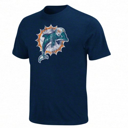 Miami Dolphins Navy Vintage Logo III T-Shirt