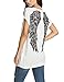 Leadingstar Women's Casual Round Collar Print Short Sleeve T-Shirt Blouse Tops