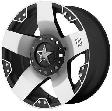 22X12 8X6.5 4.77BS ROCKSTAR 775 MACHINED/MATTE BLACK - XD WHEELS