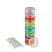 GMS® 7 Day Stackable Pill Organizer with Extra Lid for Travel - (3 Pack) 1 Small, 1 Medium and 1 Large Size and 1 Extra Lid Each