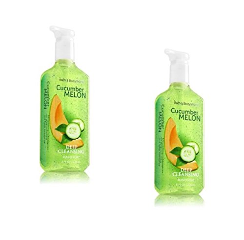 Bath & Body Works Cucumber Melon Deep Cleansing Hand Soap 8 OZ Bottle (2 Pack)