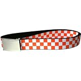 Checker - White and Orange Web Belt
