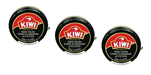 Kiwi Black Shoe Polish, 1-1/8 Oz. (3 Pack)