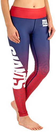 NFL New York Giants Gradient Print Legging, Blue, Medium