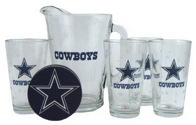Dallas Cowboys Pint Glasses and Beer Pitcher Set | Dallas Cowboys Gift Set