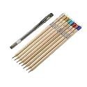 Pentech Pure Natural Pencils 8 ct with Bonus Gel Pen (26104)
