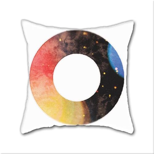 Ring of the Universe DIY Decorative Pillow Cases,Natural Cotton Square Throw Pillow Case Cushion Cover,18 x 18 Inch(45cm x 45cm)