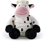 Aroma Home Hot Hugs Cow Microwavable Heat Pack with Lavender and Chamomile Pure Essential Oil - Made in England