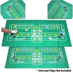 Craps Layout 36 x 72 inch - Casino Supplies > Craps Supplies