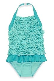 3D Floral Appliqué Frill Swimsuit