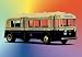 Springfield Transportation Company Bus 12x18 Giclee on canvas