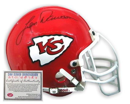 Len Dawson Kansas City Chiefs NFL Hand Signed Mini Replica Football Helmet