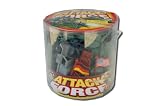 WWII US vs. Germany Plastic Army Men Soldier Bucket: 100+ Pieces with Troops, Vehicles, Tanks, Artillery, and More!
