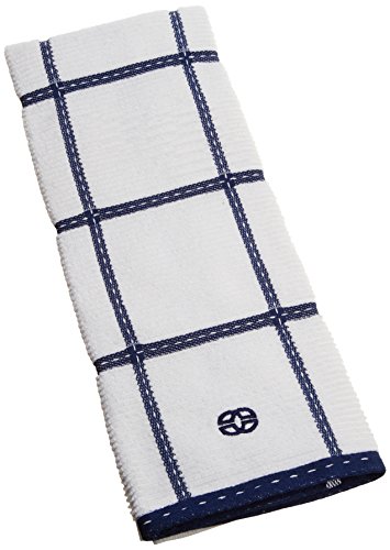 Calphalon Textiles Large Check Terry Kitchen Towel, Sapphire