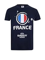 EURO 16 Camiseta Manga Corta France National (Azul Oscuro)